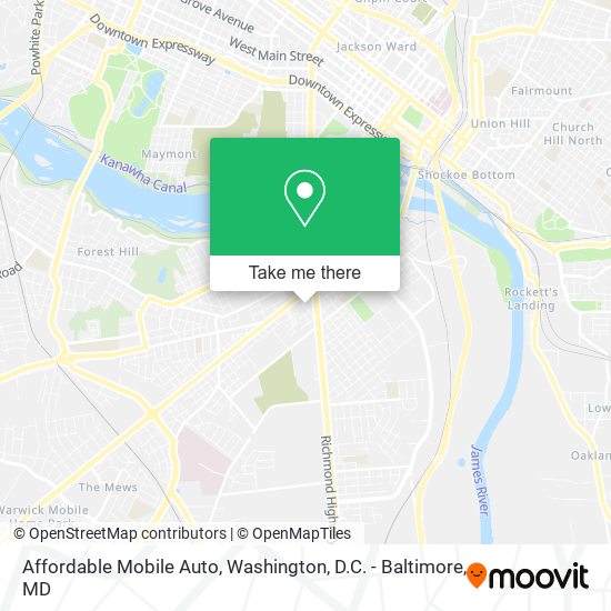 Affordable Mobile Auto map