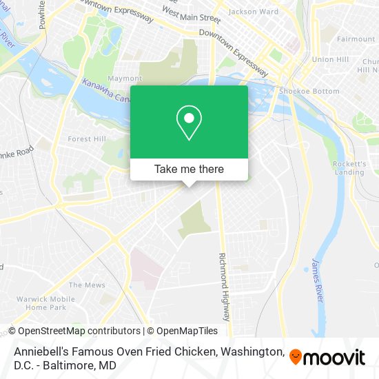 Anniebell's Famous Oven Fried Chicken map