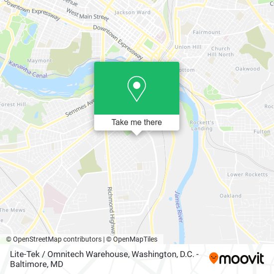 Lite-Tek / Omnitech Warehouse map