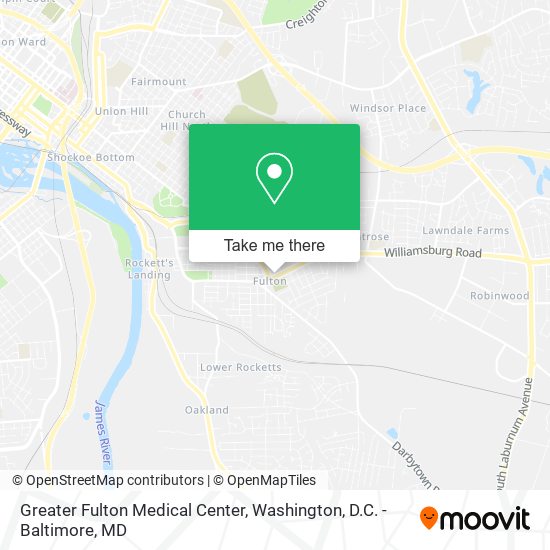 Mapa de Greater Fulton Medical Center