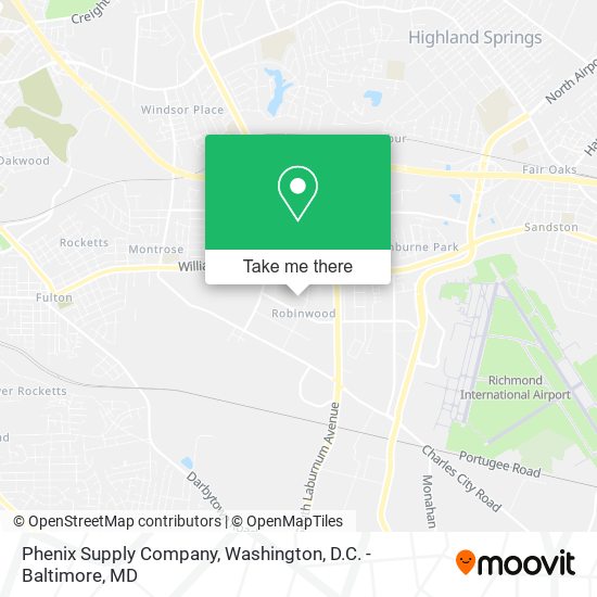 Phenix Supply Company map