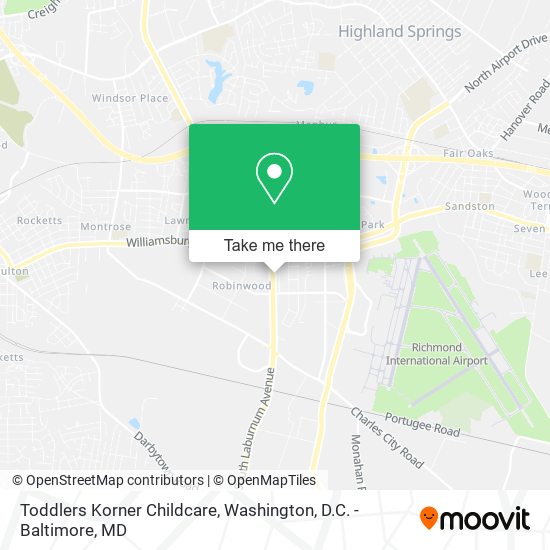Toddlers Korner Childcare map