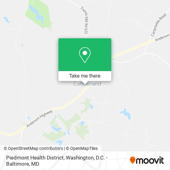 Mapa de Piedmont Health District