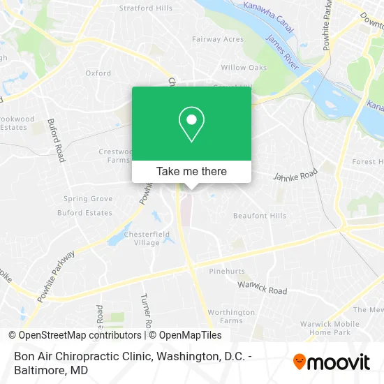 Bon Air Chiropractic Clinic map