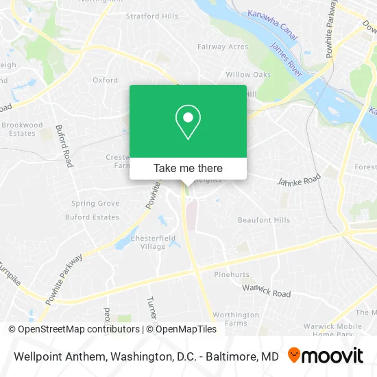 Wellpoint Anthem map