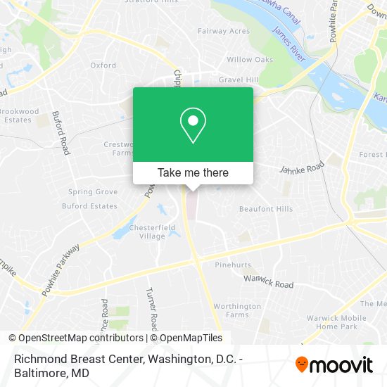 Mapa de Richmond Breast Center