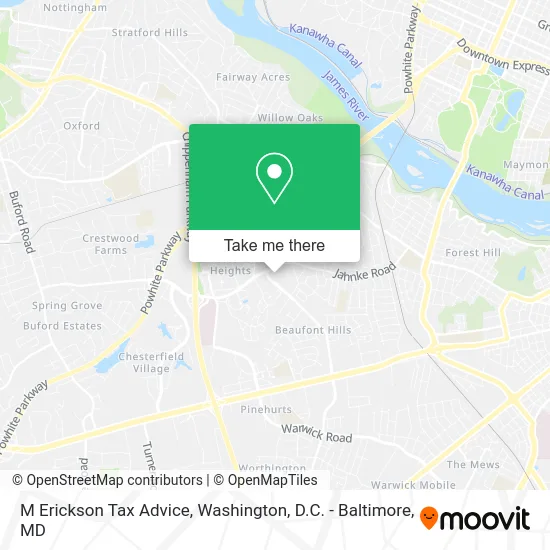 M Erickson Tax Advice map