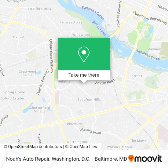 Noah's Auto Repair map