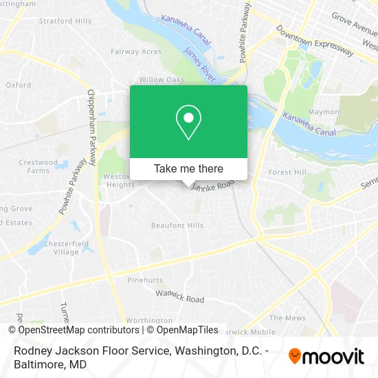 Rodney Jackson Floor Service map