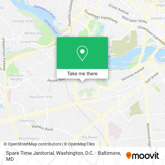 Spare Time Janitorial map