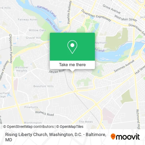 Rising Liberty Church map