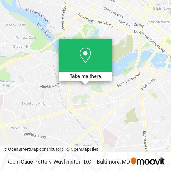 Mapa de Robin Cage Pottery