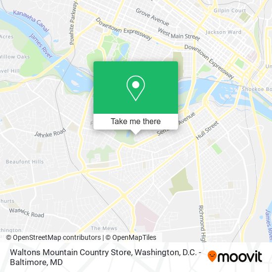 Mapa de Waltons Mountain Country Store