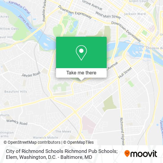 City of Richmond Schools Richmond Pub Schools; Elem map