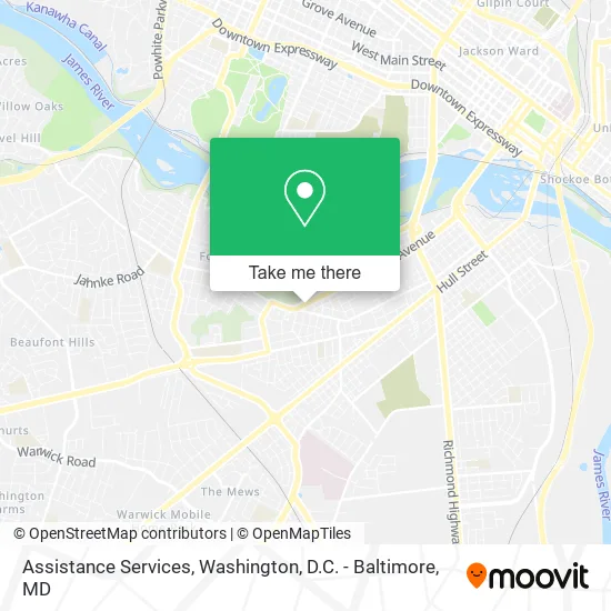 Assistance Services map