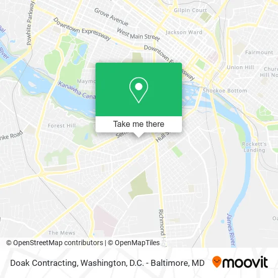 Doak Contracting map