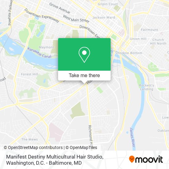 Manifest Destiny Multicultural Hair Studio map