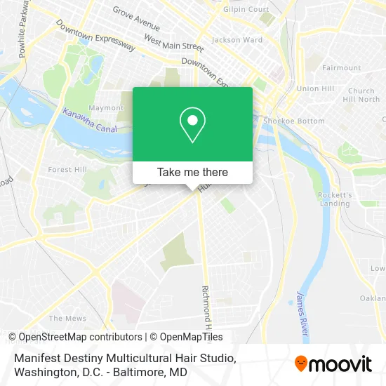Manifest Destiny Multicultural Hair Studio map