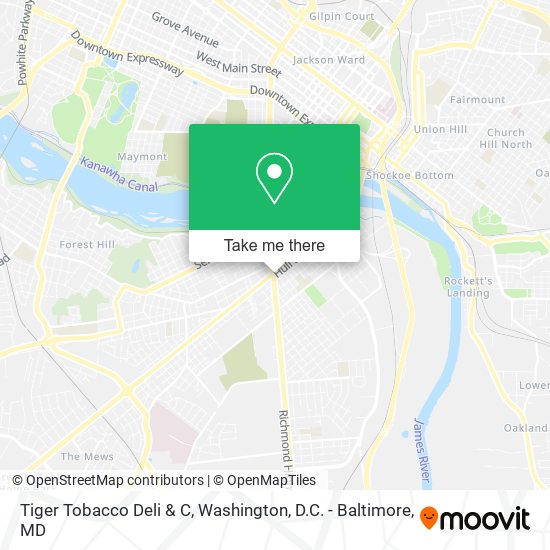Mapa de Tiger Tobacco Deli & C