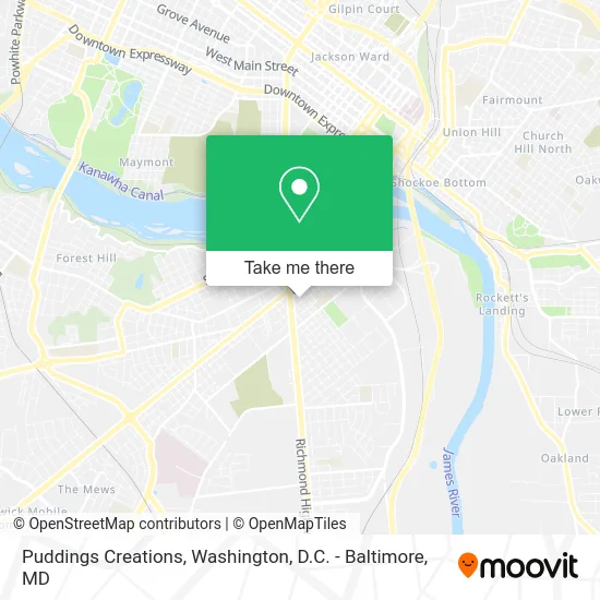 Puddings Creations map