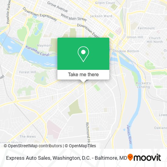 Express Auto Sales map