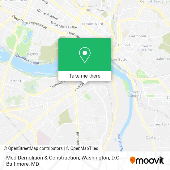 Med Demolition & Construction map