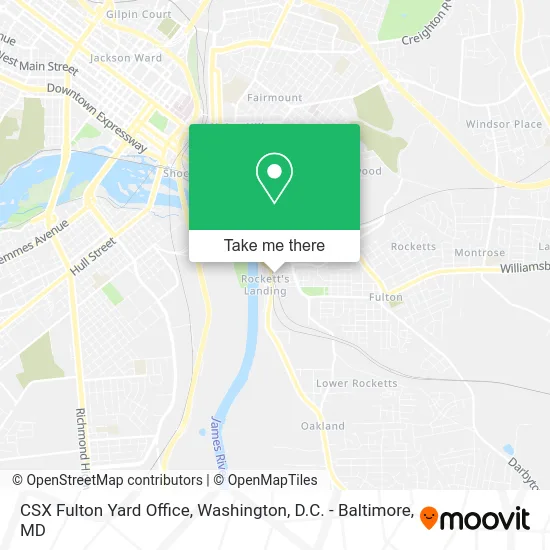 CSX Fulton Yard Office map