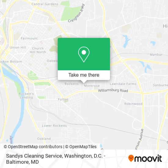 Sandys Cleaning Service map
