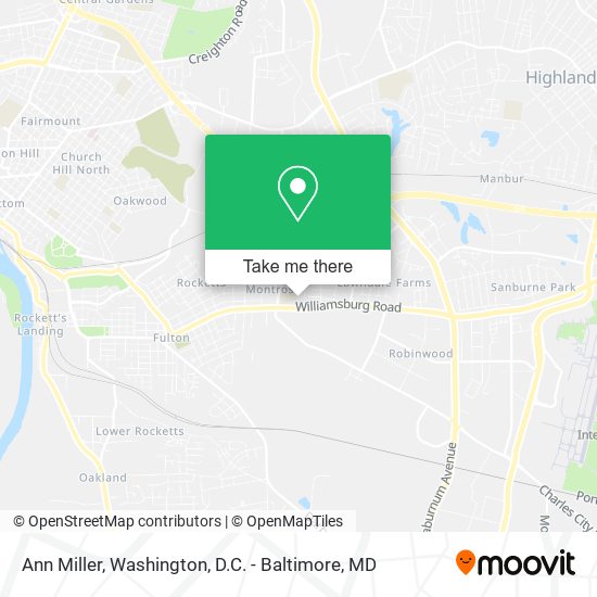 Ann Miller map
