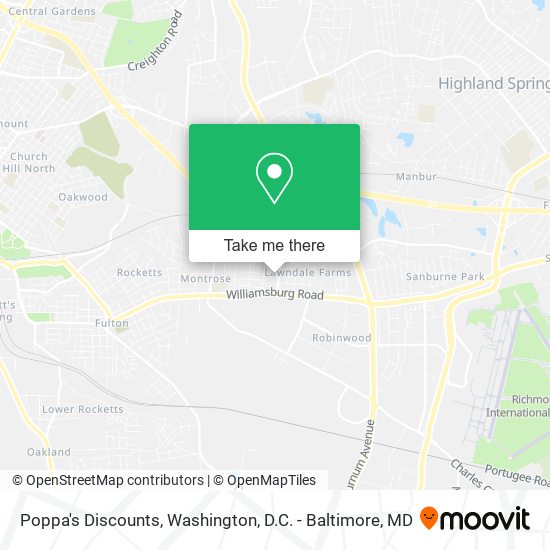 Mapa de Poppa's Discounts