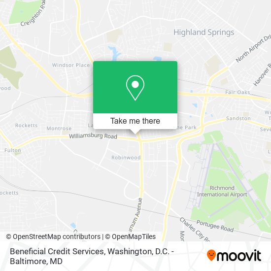 Beneficial Credit Services map
