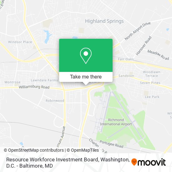 Mapa de Resource Workforce Investment Board
