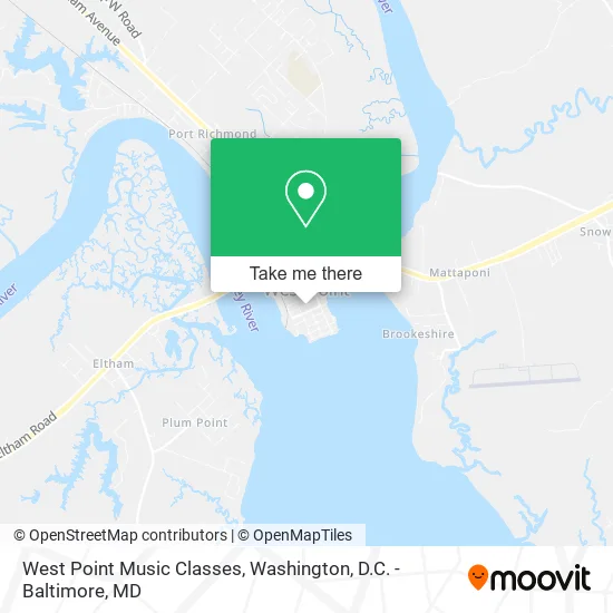 West Point Music Classes map