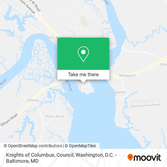 Knights of Columbus, Council map