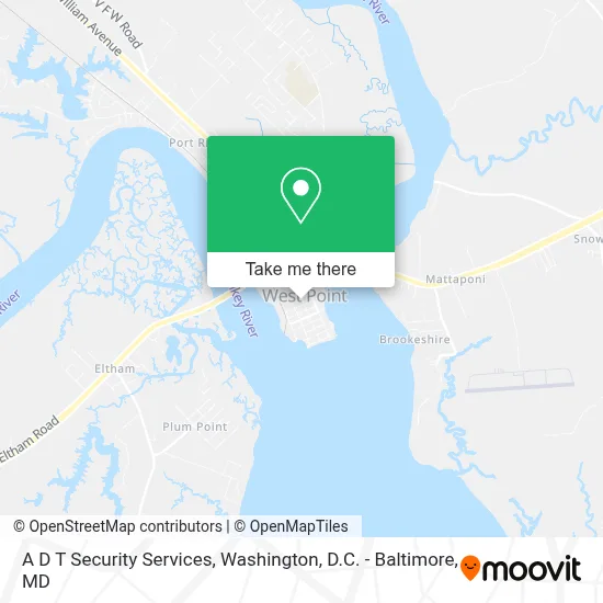 A D T Security Services map