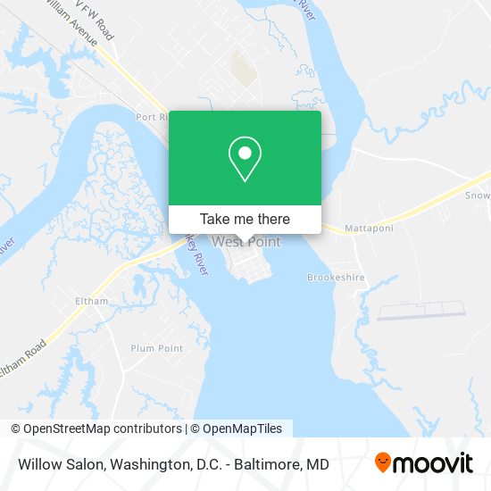 Willow Salon map