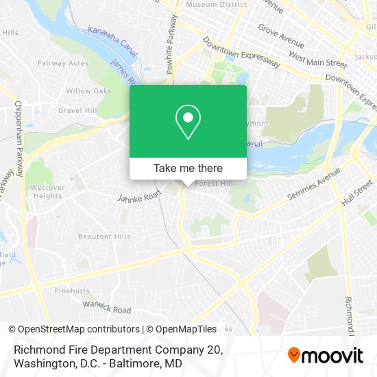 Richmond Fire Department Company 20 map
