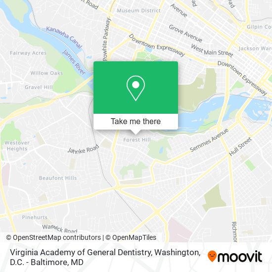 Mapa de Virginia Academy of General Dentistry