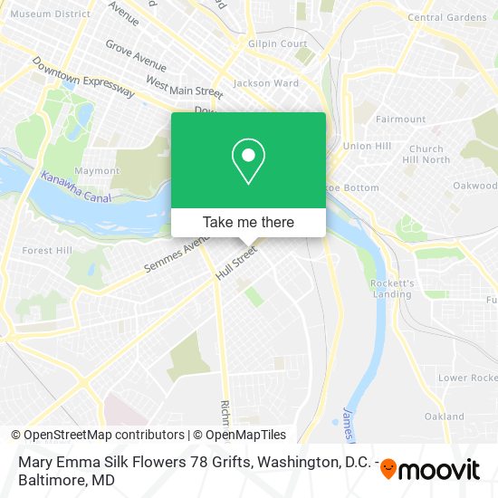 Mary Emma Silk Flowers 78 Grifts map