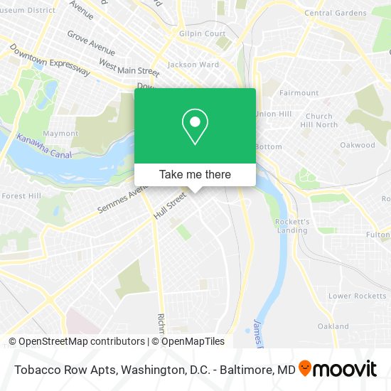 Tobacco Row Apts map