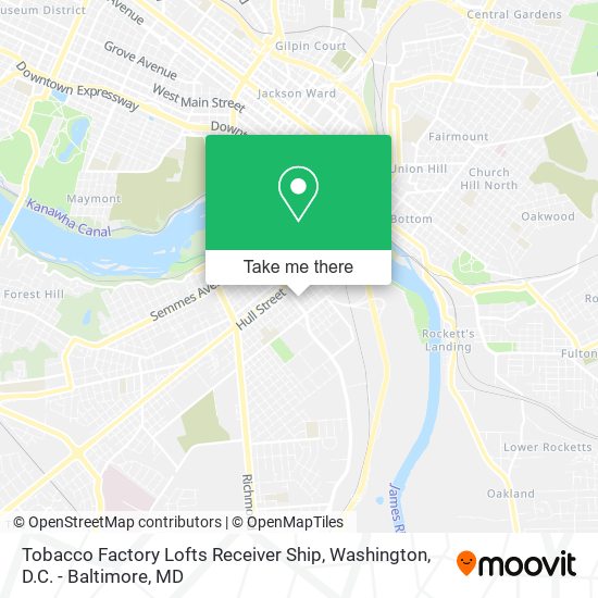 Mapa de Tobacco Factory Lofts Receiver Ship
