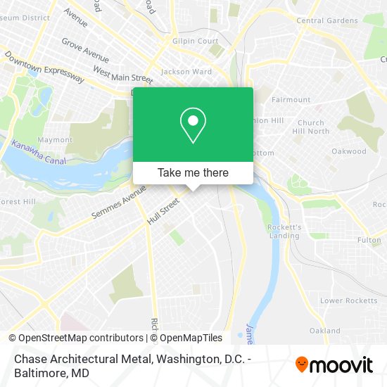 Chase Architectural Metal map