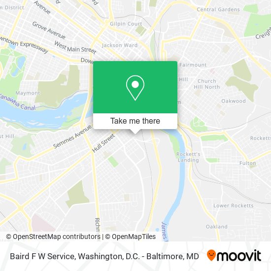 Mapa de Baird F W Service