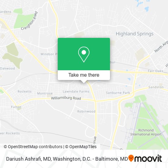 Dariush Ashrafi, MD map