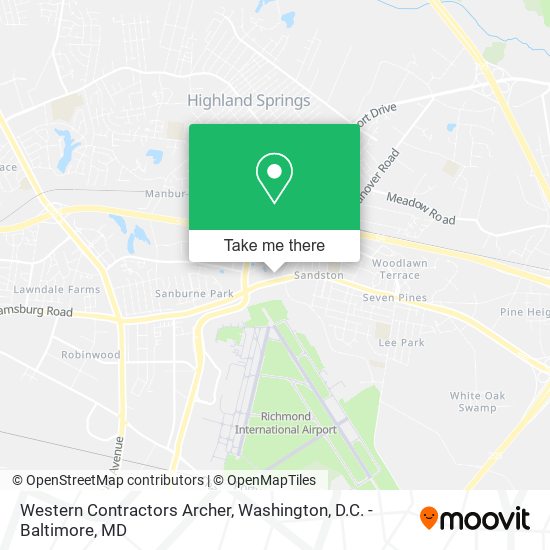 Western Contractors Archer map