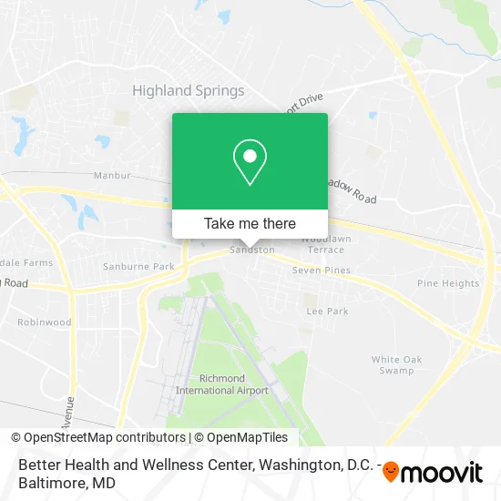Better Health and Wellness Center map