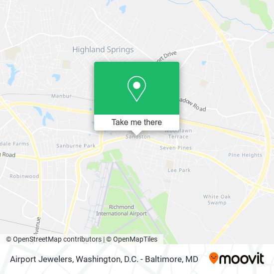 Airport Jewelers map