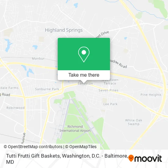 Tutti Frutti Gift Baskets map