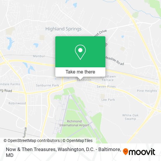 Now & Then Treasures map