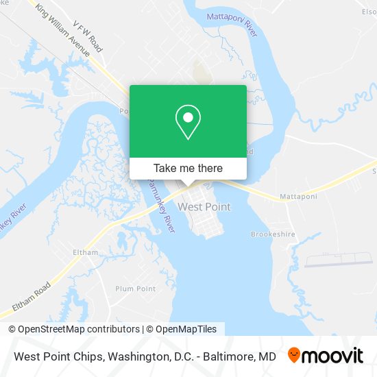 Mapa de West Point Chips
